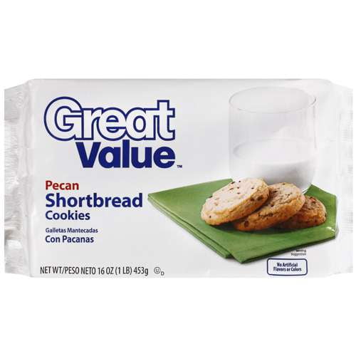 Great Value Pecan Shortbread Cookies, 16 Oz.