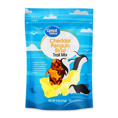 Great Value Cheddar Penguin Blast Trail Mix, 9 oz