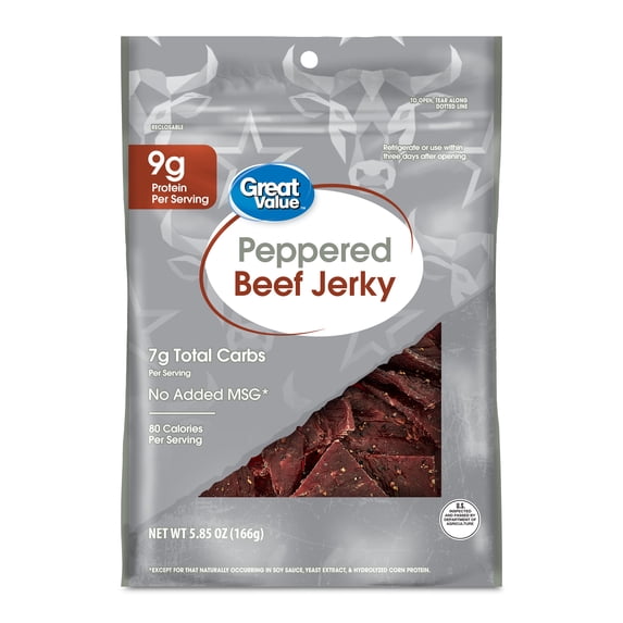 Great Value Peppered Beef Jerky, 5.85 oz