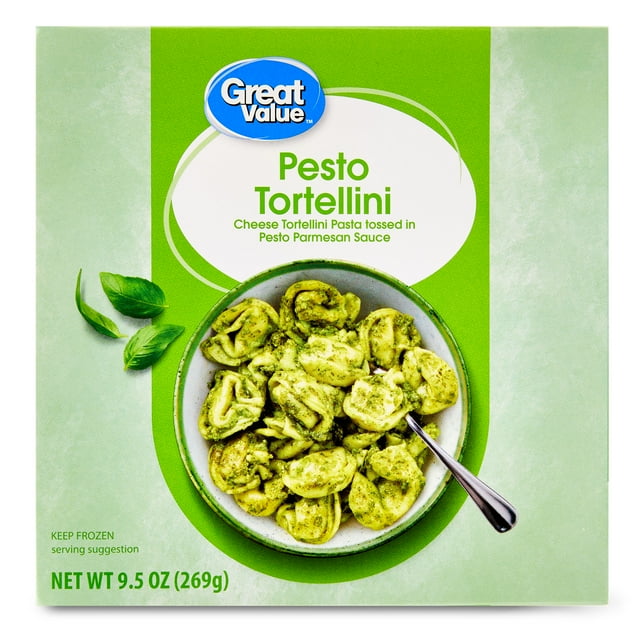 Great Value Pesto Tortellini Packaged Meal, 9.5oz (Regular Frozen