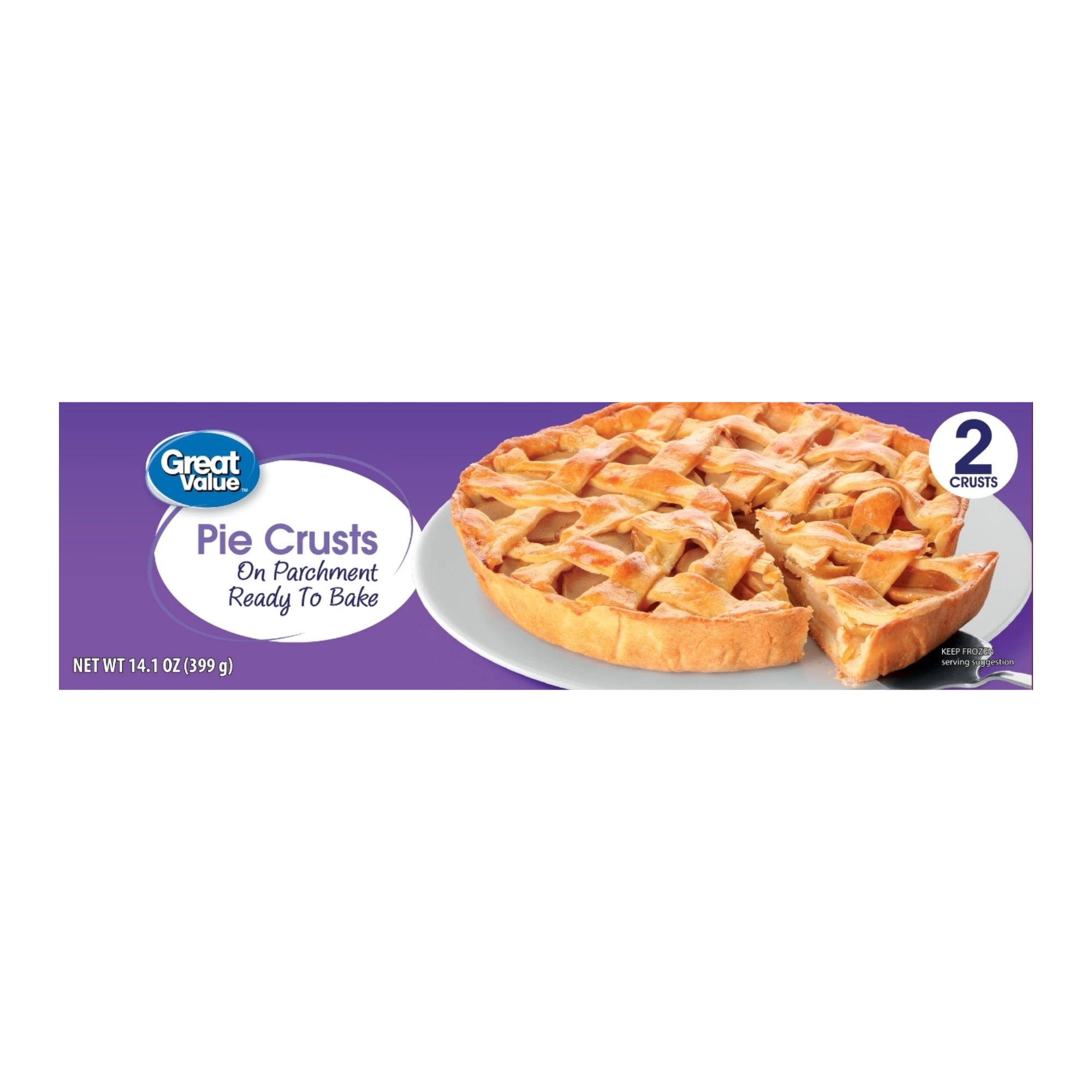 Great Value Pie Crust Dough, 14.1oz, 2
