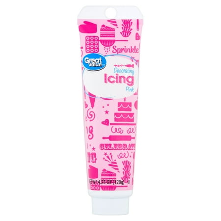 Great Value Pink Decorating Icing, 4.25 oz