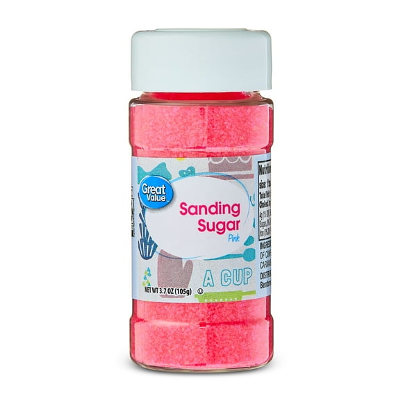 Great Value Pink Sanding Sugar, 3.5 oz