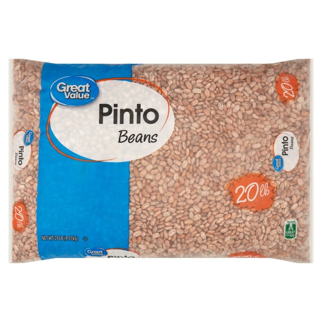 Great Value Pinto Beans, 20 lb