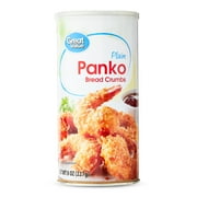 Great Value Plain Panko Bread Crumbs, 8 oz