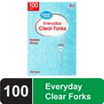 thumbnail image 1 of Great Value Everyday Clear Forks, 100 Count, 1 of 9