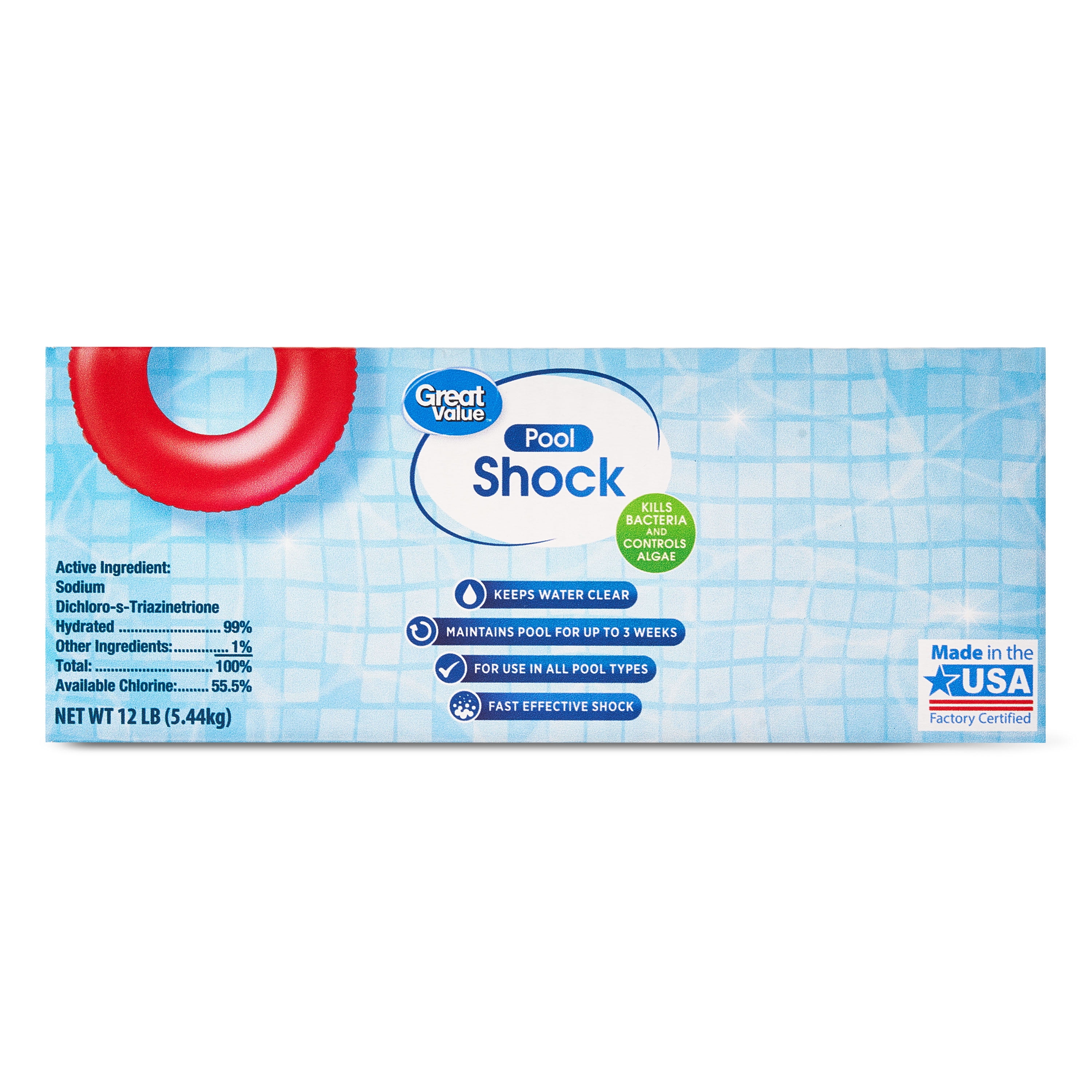 Great Value Pool Shock, 12lb