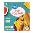 thumbnail image 1 of Great Value Pork Egg Rolls, 10.8 oz, 4 Count, 1 of 8