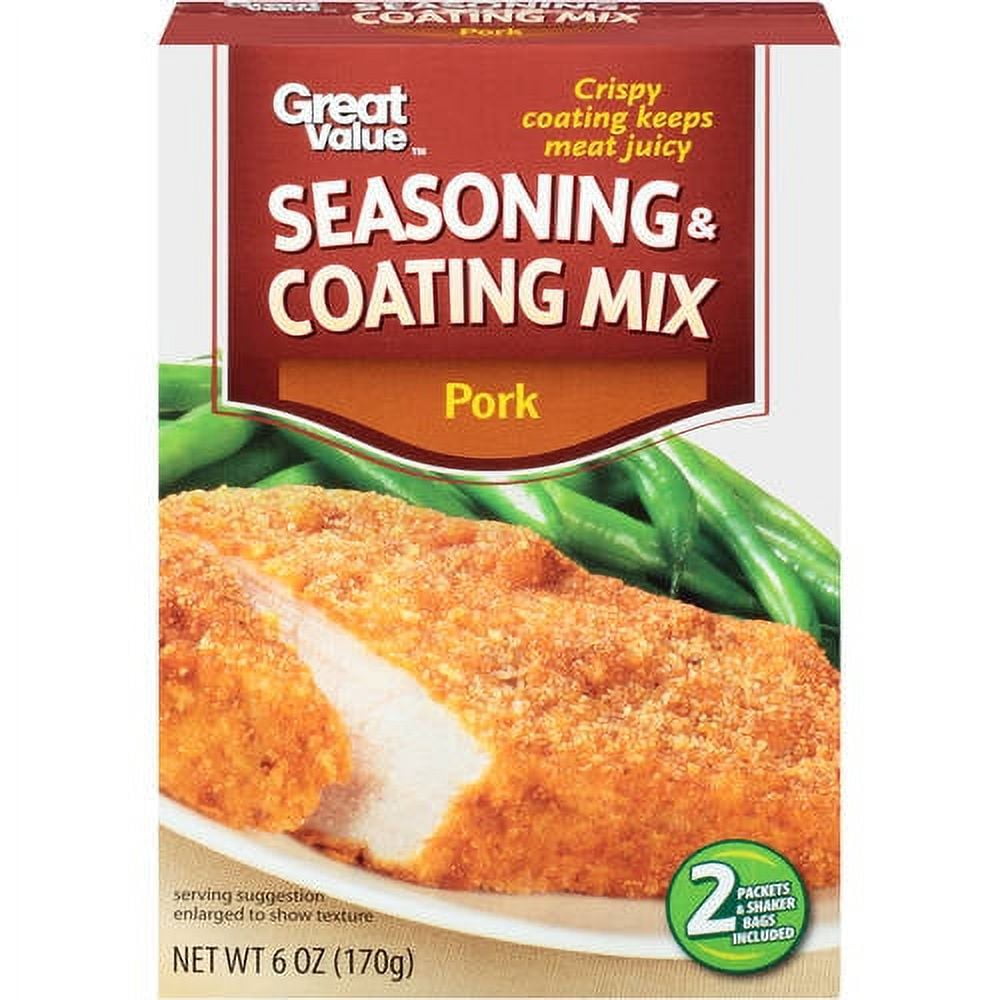 Great Value Pork Seasoning & Coating Mix, 6 oz
