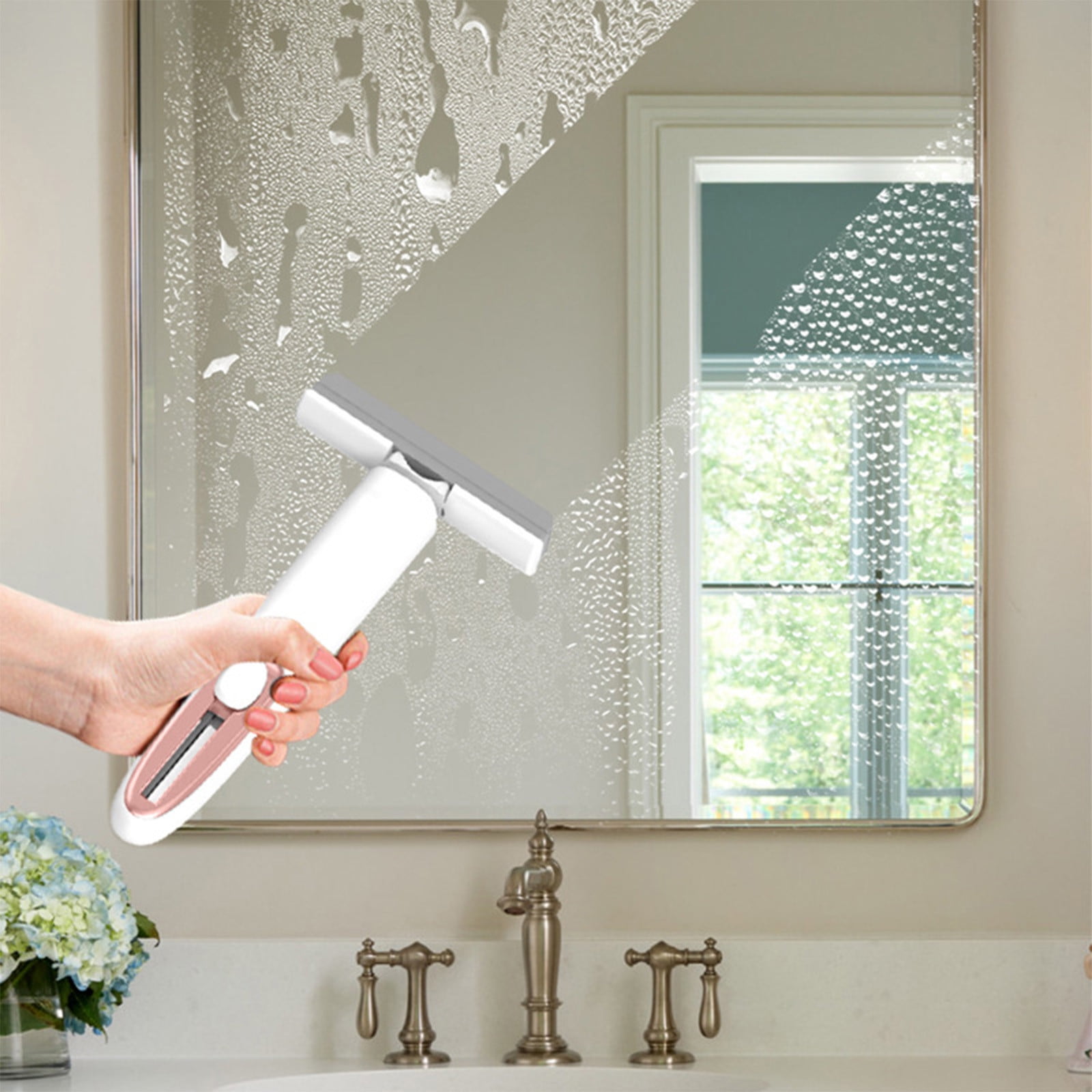 Great Value Portable Mini Mop,HandsFree Sponge Mop Self Squeezing Dry