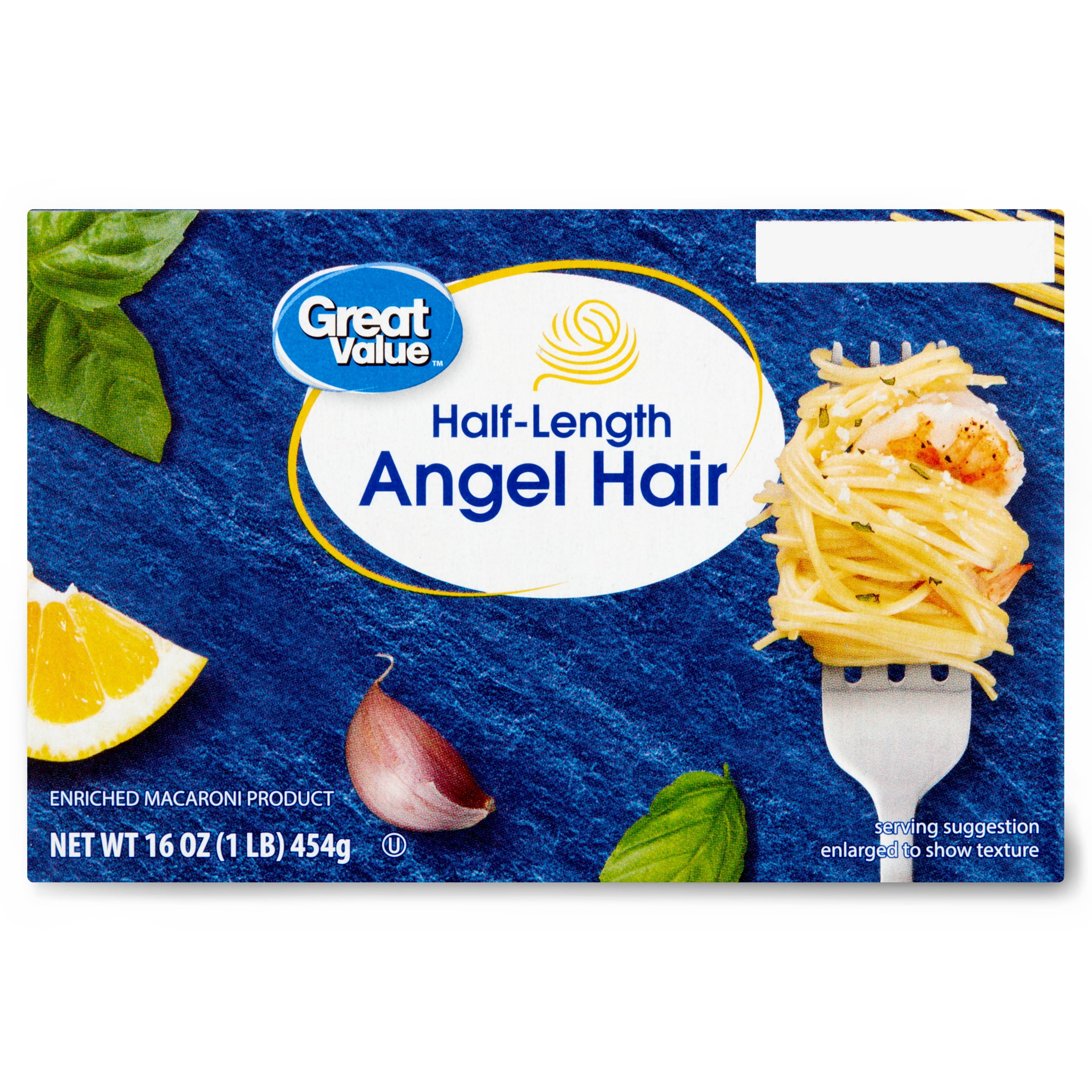Great Value Pot Perfect Angel Hair Pasta, 16 oz Shelf Stable