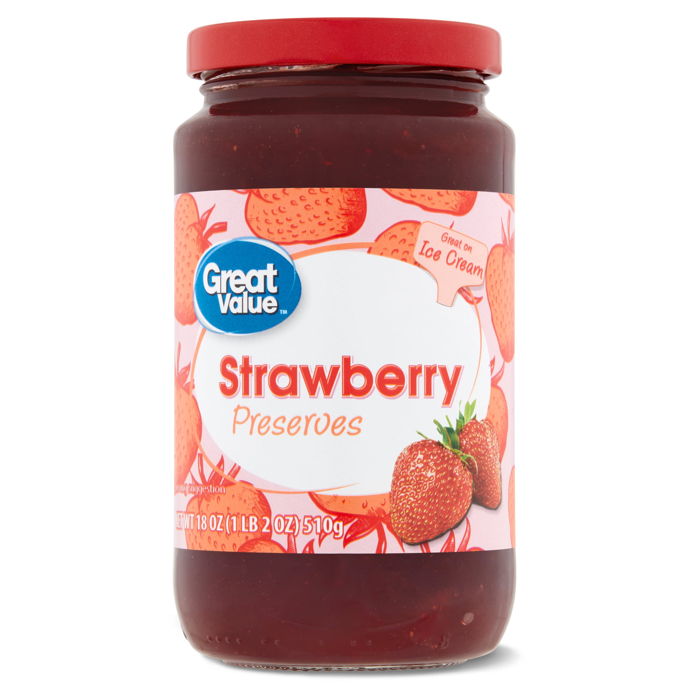 Great Value Preserves, Strawberry, 18 oz - Walmart.com