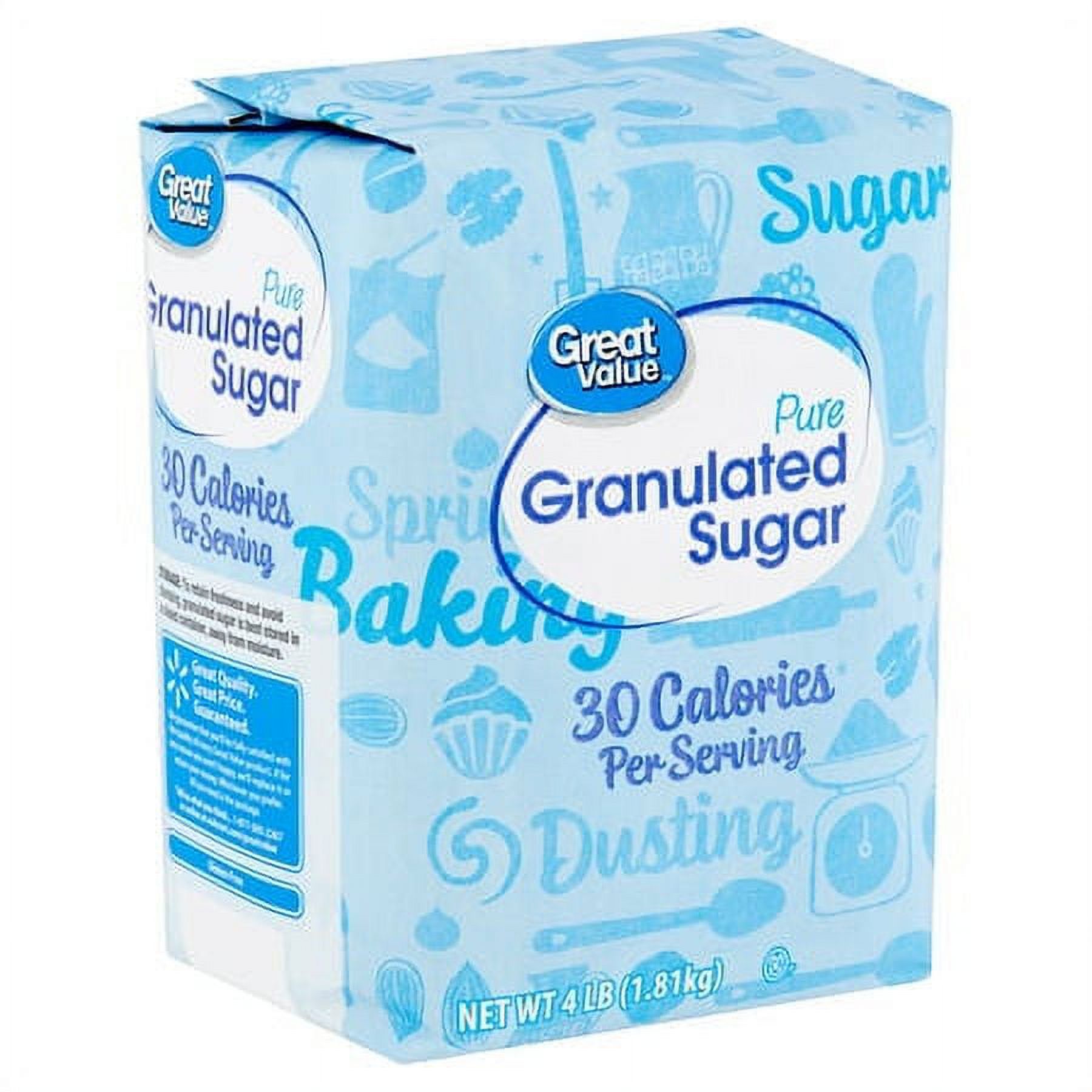 Great Value Pure Granulated Sugar, 4 lb - image 1 of 6