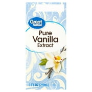 Great Value Pure Vanilla Extract, 1 fl oz (Ambient, Plastic Container, Liquid)