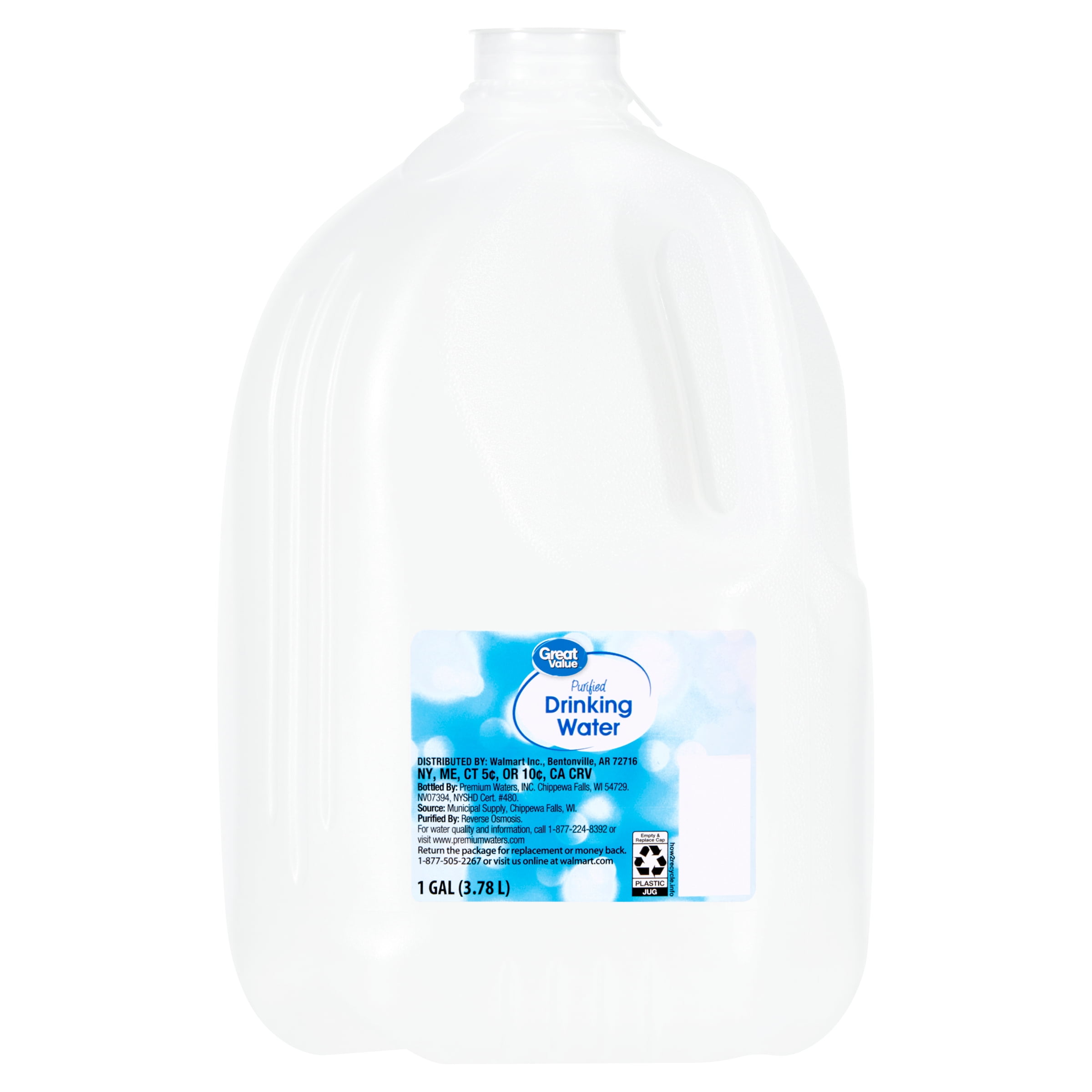 Great Value Purified Drinking Water 1 Gallon