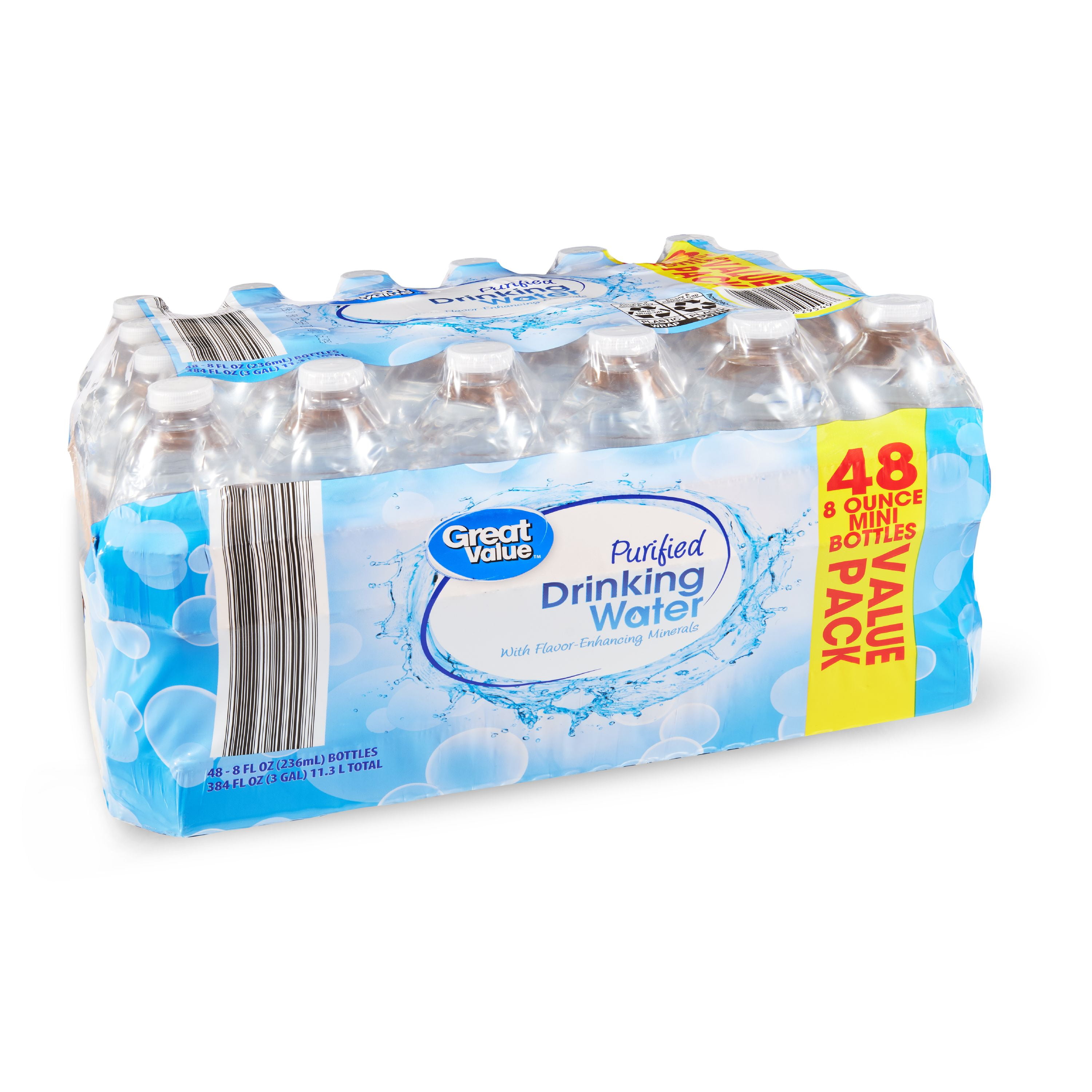 Great Value Purified Drinking Water Value Pack 8 Fl Oz 48 Count great-value-purified-drinking-water-value-pack-8-fl-oz-48-count