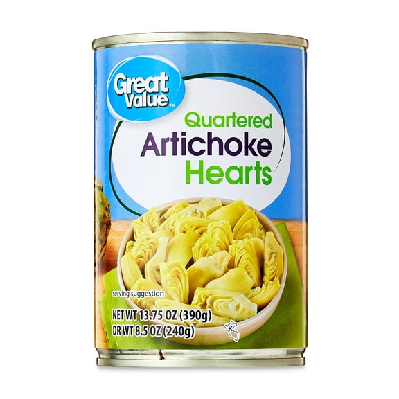 Great Value Quartered Artichoke Hearts, 13.75 oz