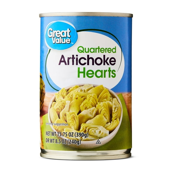 Great Value Quartered Artichoke Hearts, 13.75 oz
