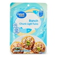 thumbnail image 1 of Great Value Ranch Chunk Light Tuna, 2.6 oz Pouch, 1 of 8