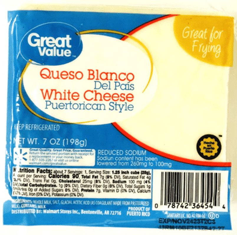 Great Value Reduced Fat Cheese, 7 Oz