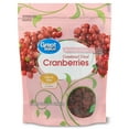 thumbnail image 1 of Great Value Reduced Sugar Sweetened Dried Cranberries, Dried Fruit Snacks, 20 oz, 1 of 7