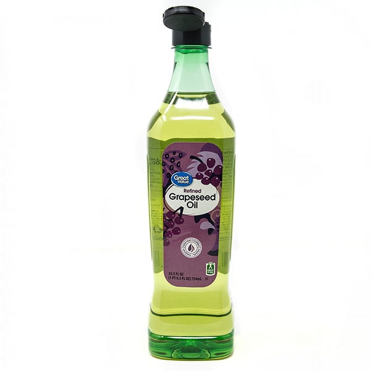 Great Value Refined Grapeseed Oil, 25.5 fl oz