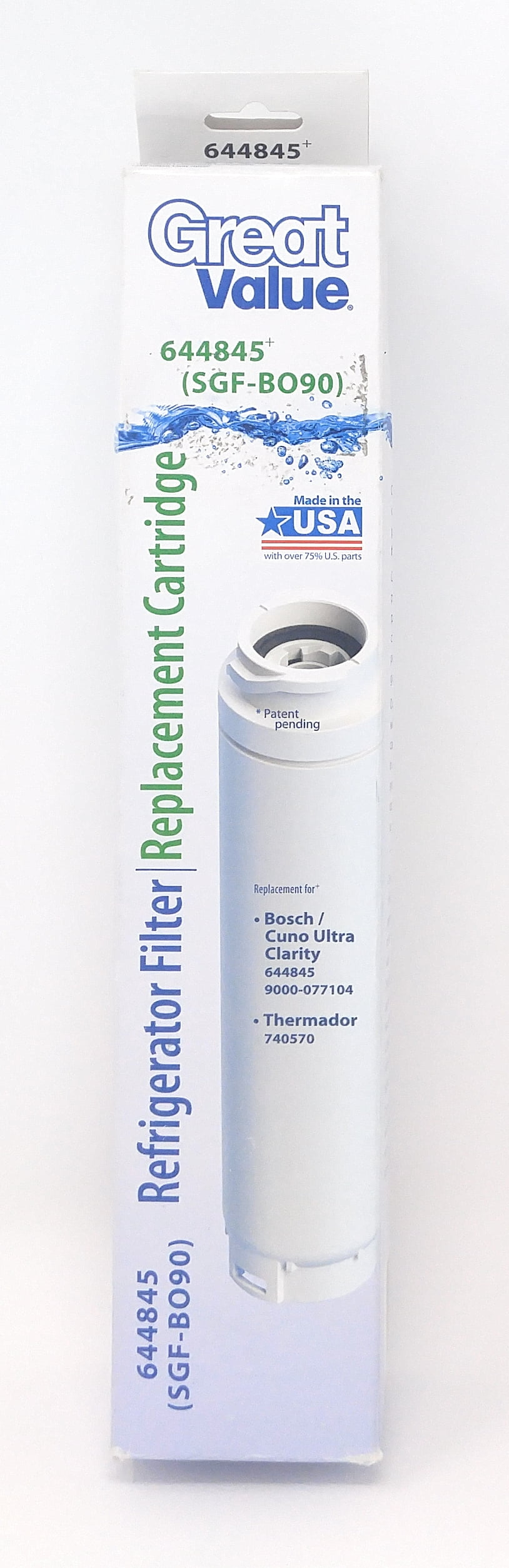 Great Value Refrigerator Filter Replacement Cartridge