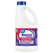 Great Value Regular Bleach, 43 fl oz