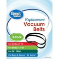 Great Value Replacement Vacuum Belts, For Dirt Devil 15, Bissell 3130