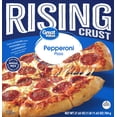 thumbnail image 1 of Great Value Rising Crust Pepperoni Pizza, Marinara Sauce, 27.65 oz (Frozen), 1 of 12