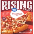 thumbnail image 1 of Great Value Rising Crust Three Meat Pizza, 28.65 oz (Frozen), 1 of 12