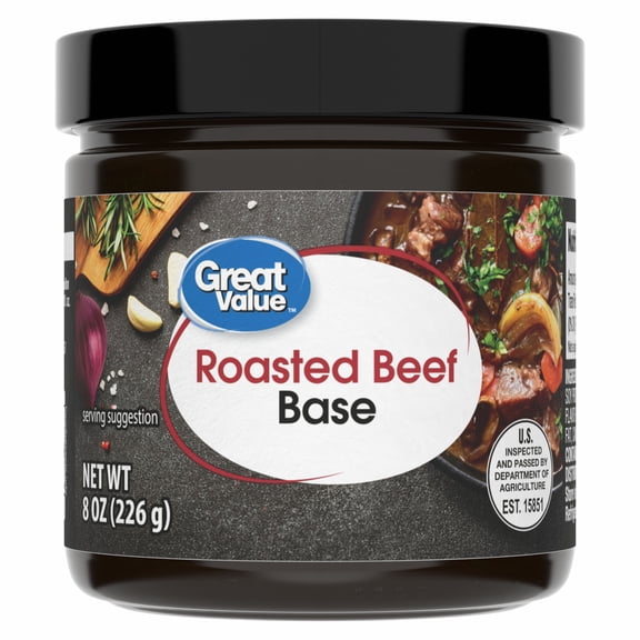 Great Value Roasted Beef Base, Shelf Stable, 8oz Jar