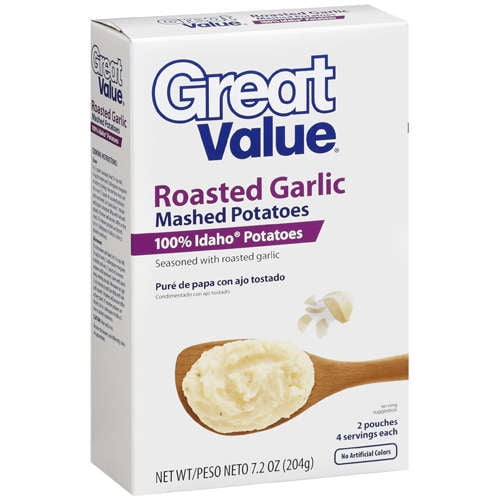 Great Value Roasted Garlic Box Potatoes, 7.2 oz