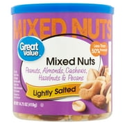 Great Value Roasted & Lightly Salted Mixed Nuts, 14.75 oz price history and forecast - Great Value 05363