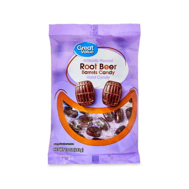 Great Value Root Beer Barrels Hard Candy, 10 oz