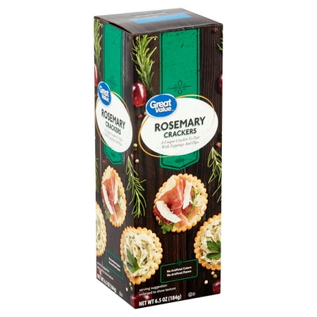 Great Value Rosemary Crackers, 6.5 oz