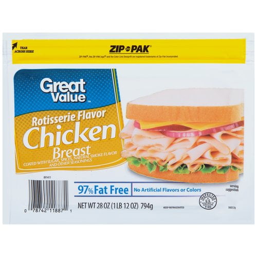 Great Value Rotisserie Chicken Breast, 28 oz