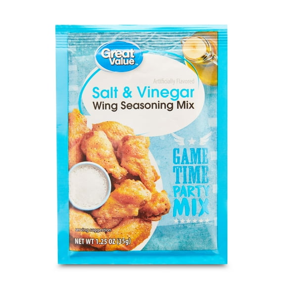 Great Value Salt & Vinegar Wing Seasoning Mix, 1.25 oz
