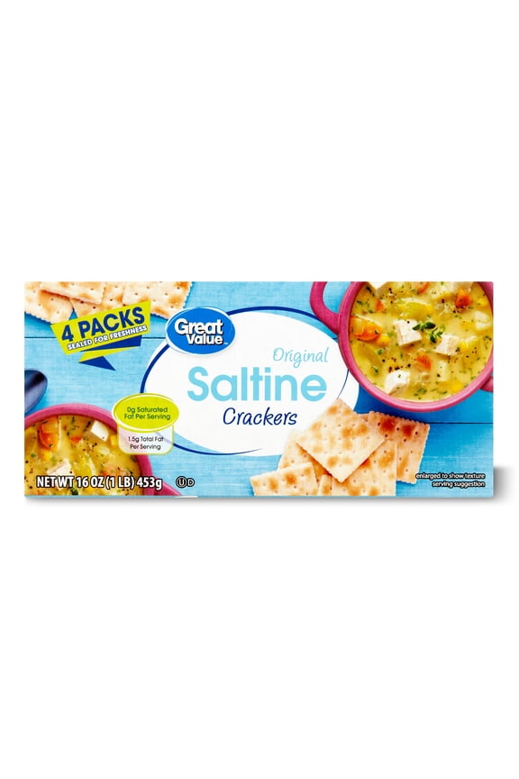 Saltine Crackers, 16 oz, 4 Count