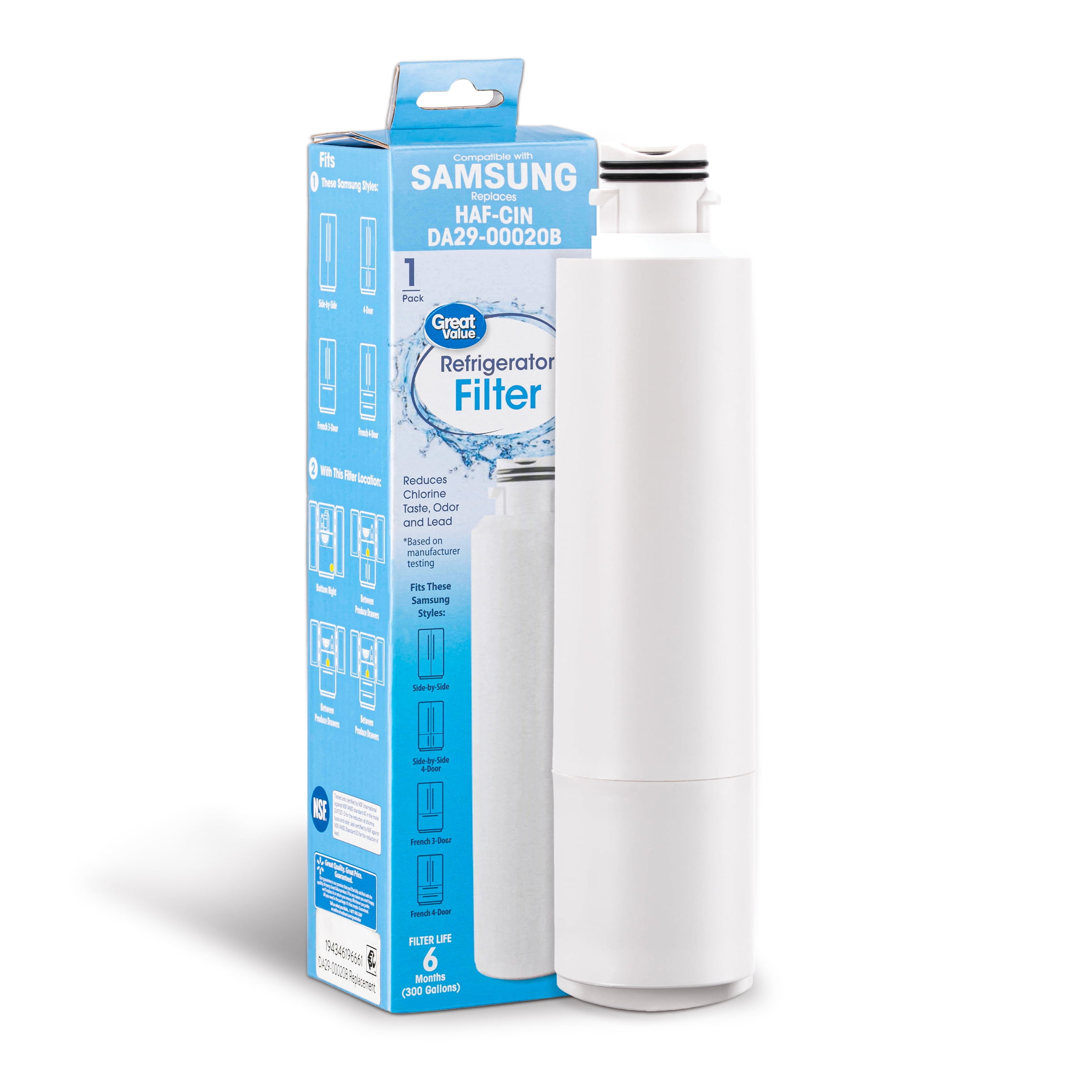 Samsung Aqua Plus HAFCIN Refrigerator Water Filter, 1-Pack