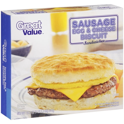 Great Value Sausage Egg & Chz Biscuit