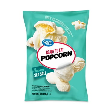 Great Value Sea Salt Popcorn, 6 oz