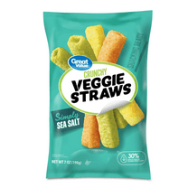 Great Value Sea Salt Veggie Straws, 7 oz Bag