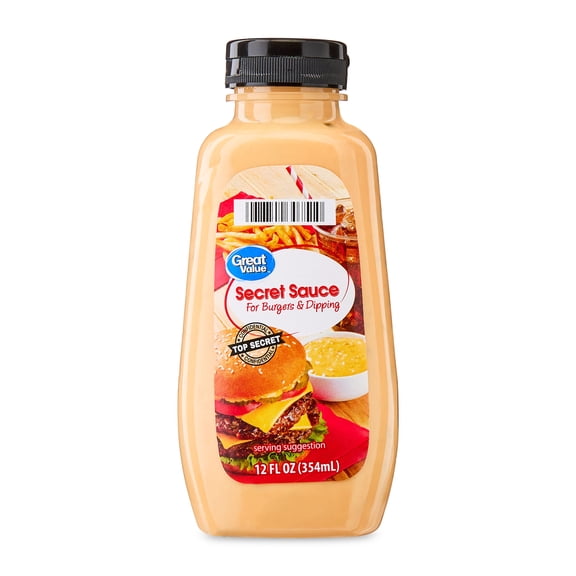 Great Value Secret Sauce for Burgers & Dipping, 12 fl oz Squeeze Bottle