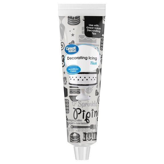 Great Value Simply Black Decorating Icing, 4.25oz
