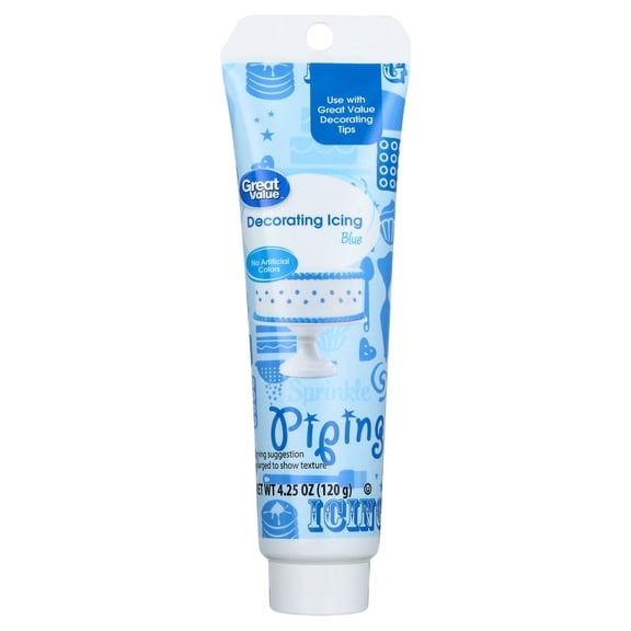 Great Value Decorating Icing, Blue, 4.25 oz