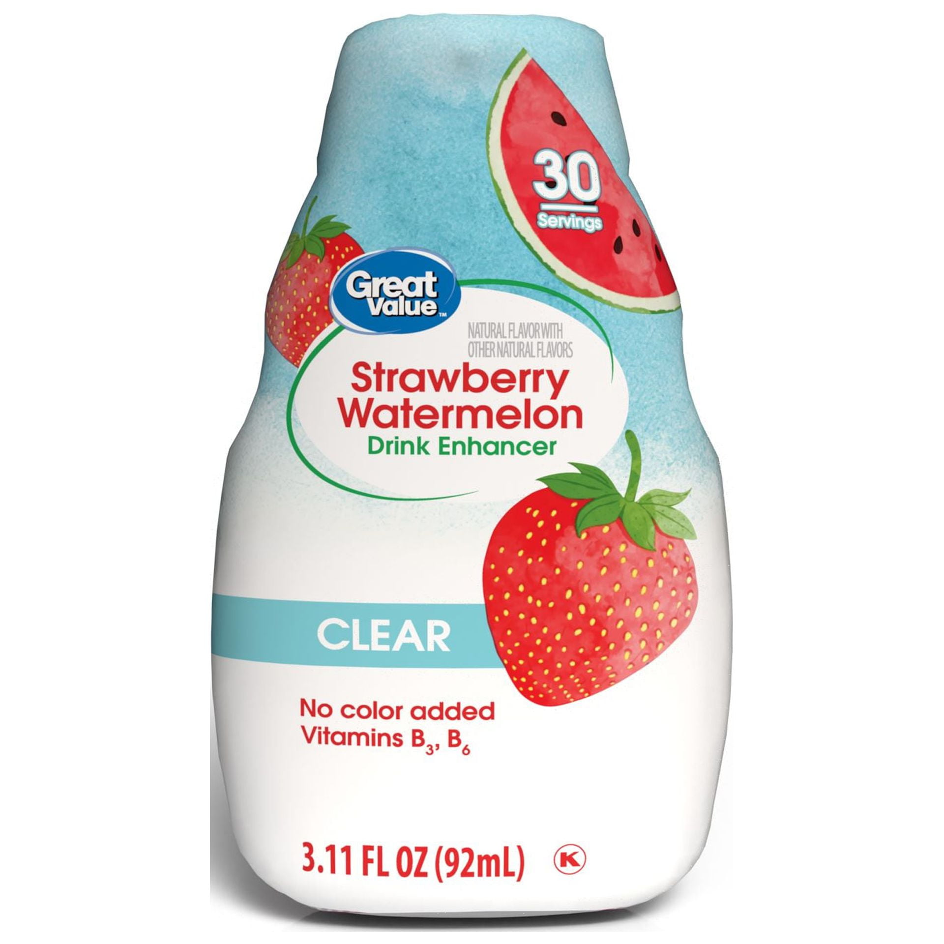 Great Value Simply Clear Liquid Drink Enhancer, Strawberry Watermelon