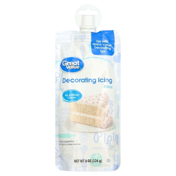 Great Value Decorating Icing, White, 8 oz