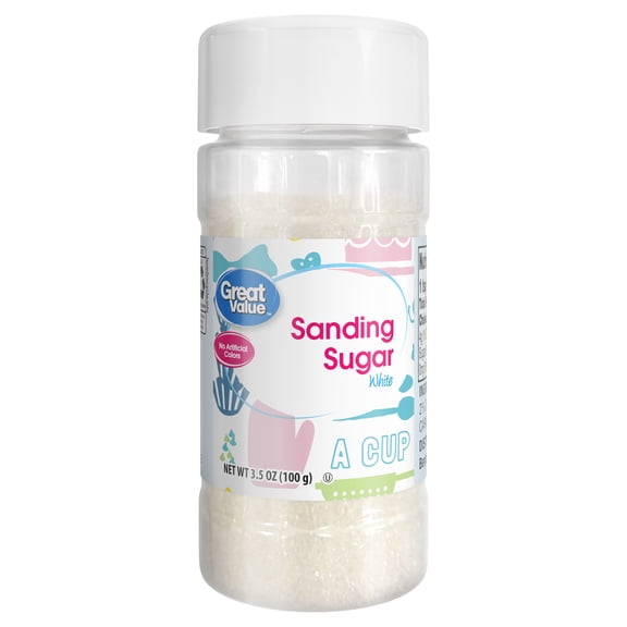 Great Value Simply White Decorating Sugar, 3.5oz