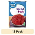 (12 pack) Great Value Sliced Beets, 15 oz
